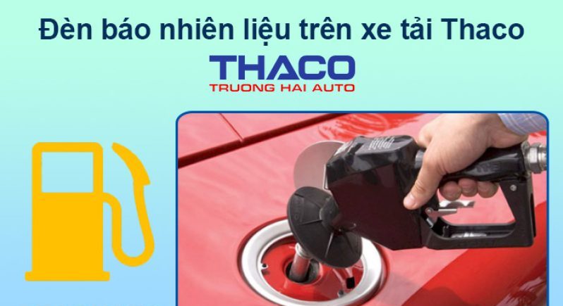 Ký hiệu các đèn báo trên taplo xe tải thaco - đèn báo nhiên liệu