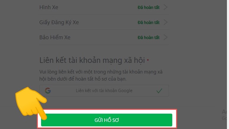 Cách đăng ký chạy Grab Online